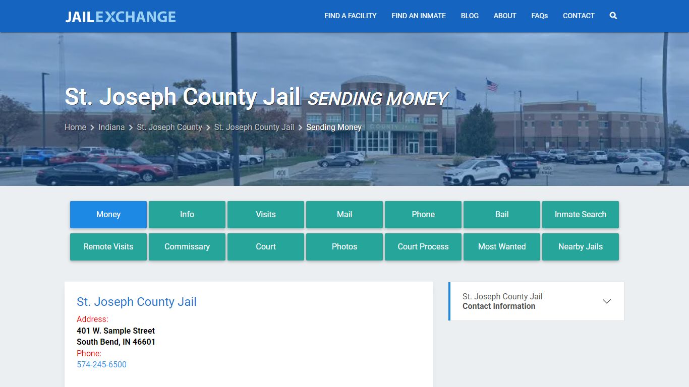 Send Money to Inmate - St. Joseph County Jail, IN - Jail Exchange