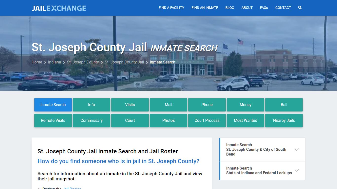 Inmate Search: Roster & Mugshots - St. Joseph County Jail, IN